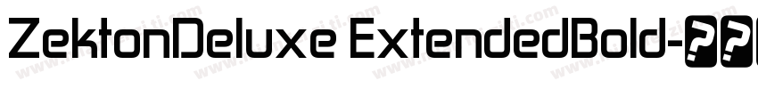 ZektonDeluxe ExtendedBold字体转换